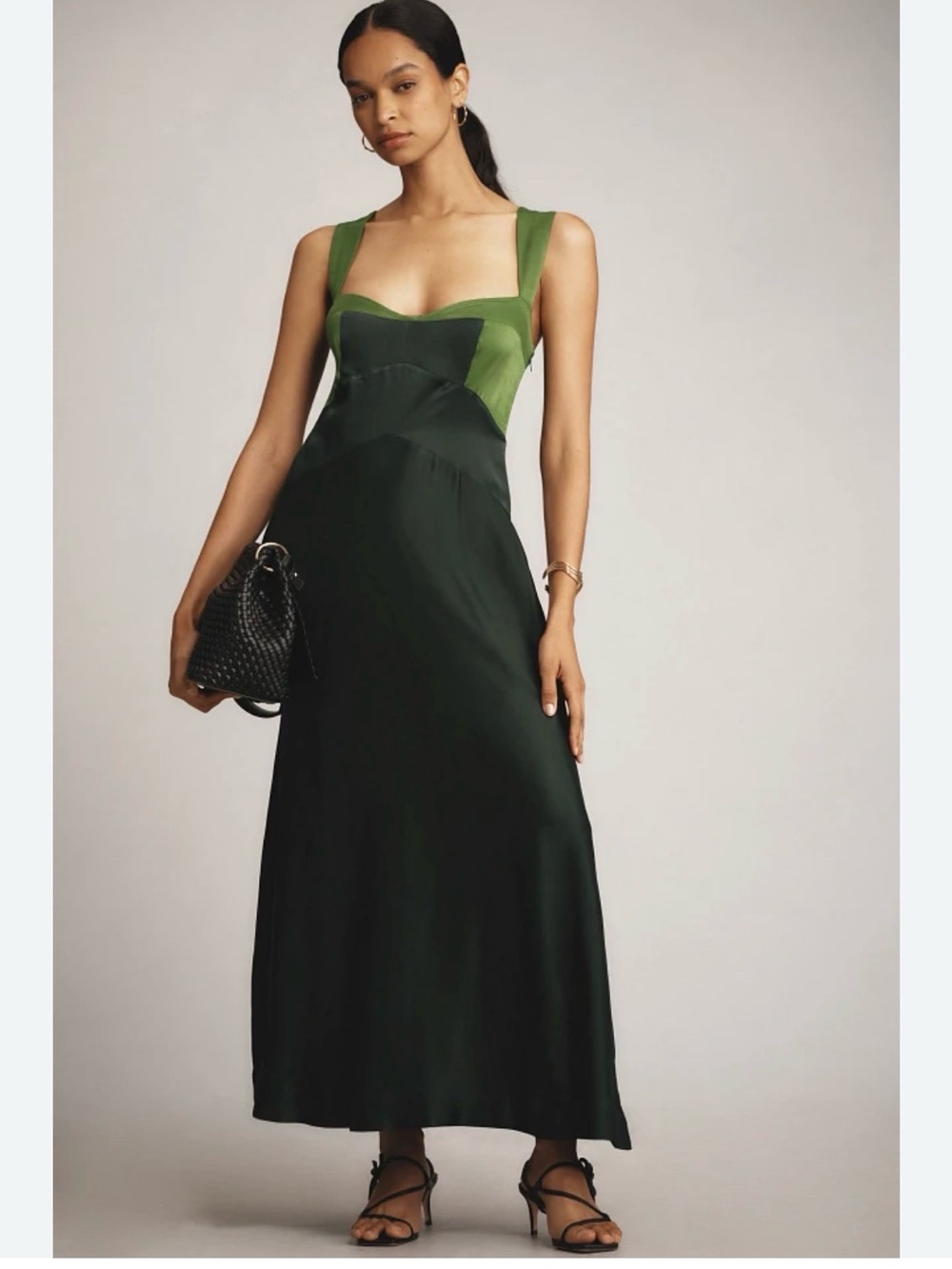 Anthropologie Maeve XSP green dress